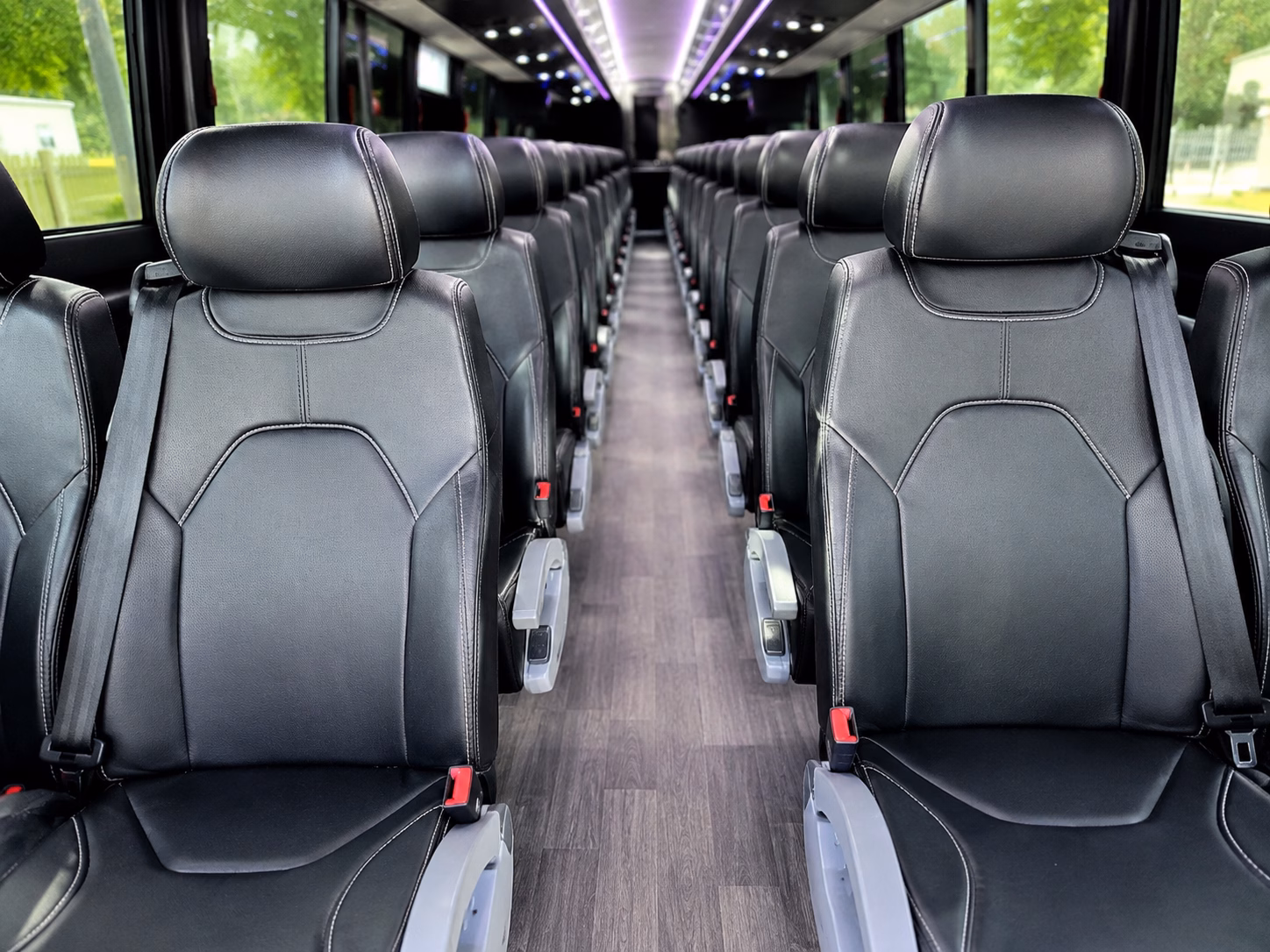 lansing charter bus interior