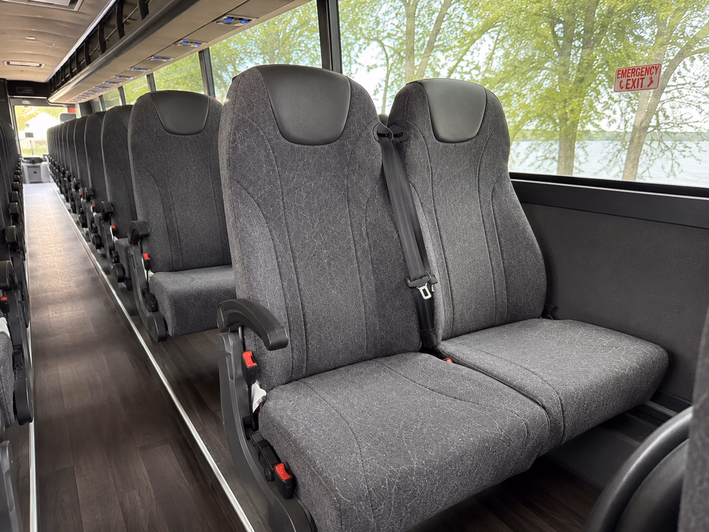 lansing charter bus rental inside